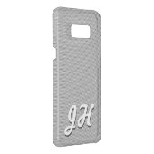 Thin Black Stripes | Retro-Styled Initials Uncommon Samsung Galaxy Case (Back/Right)