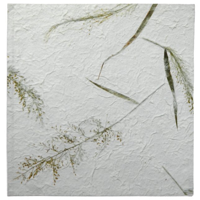 Thin blades of grass Japanese rice paper Cloth Napkin (Front)