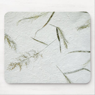 Thin blades of grass Japanese rice paper Mouse Pad