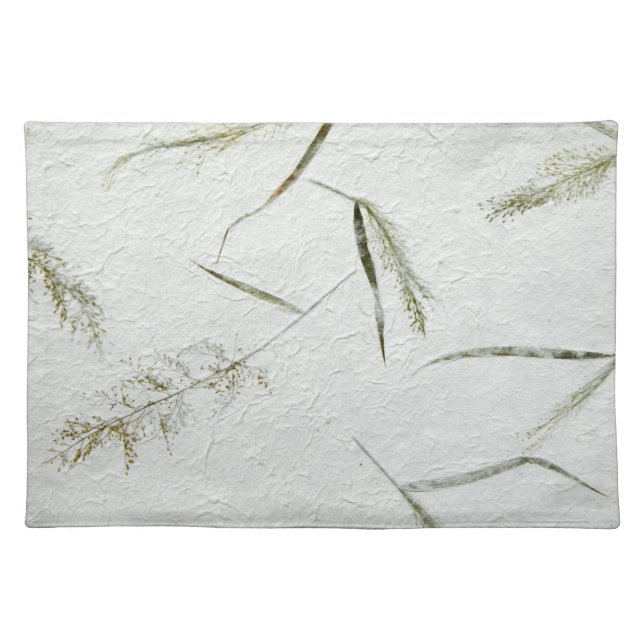 Thin blades of grass Japanese rice paper Placemat (Front)