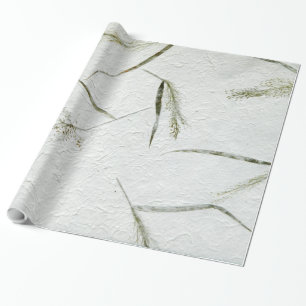 Thin blades of grass photo of Japanese rice paper