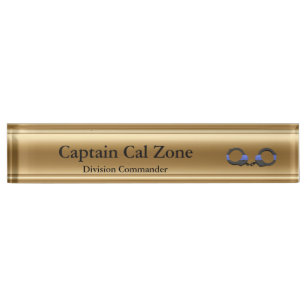 Thin Gold Line Desk Name Plates | Zazzle