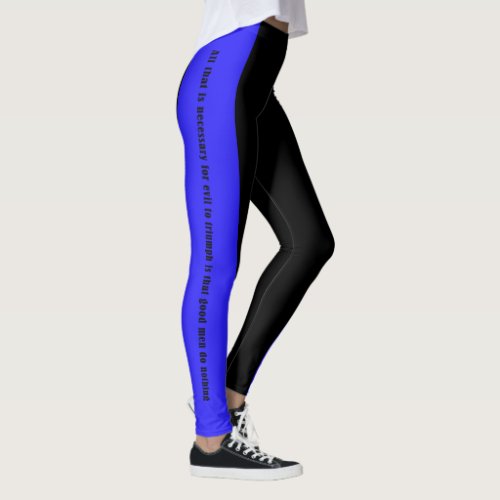 Thin Blue Line _ A Few Good Men and Women Leggings