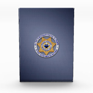 Thin Blue Line Acrylic Award