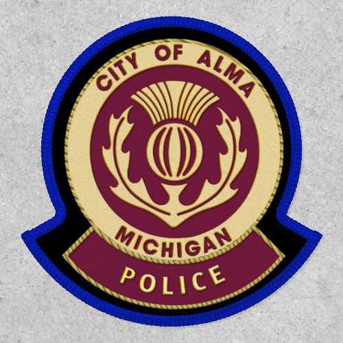 Thin Blue Line Alma Police Patch