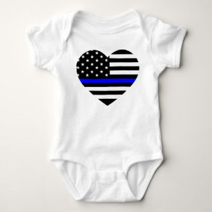 thin blue line baby girl clothes