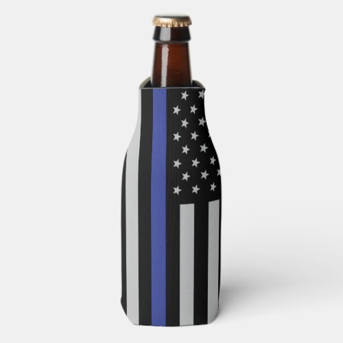 Thin Blue Line _ American Flag Bottle Cooler