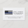 Thin Blue Line American Flag Business Card