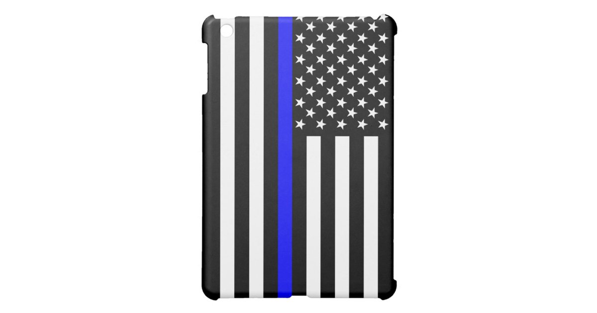 Thin Blue Line American Flag Decor Cover For The Ipad Mini