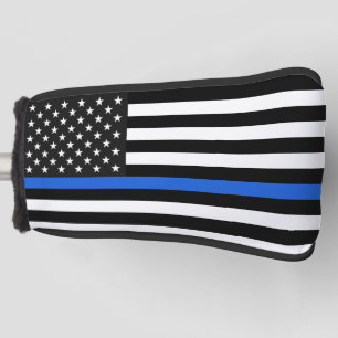 Thin Blue Line American Flag Golf Head Cover