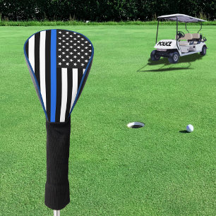 Thin Blue Line American Flag Golf Head Cover