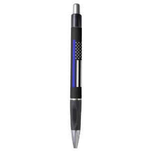 Thin Blue Line American Flag graphic on a Pen