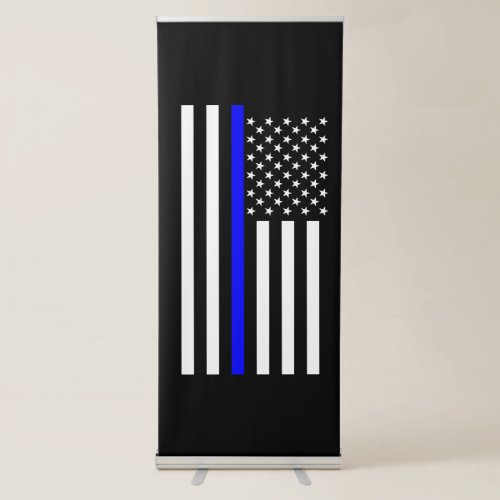 Thin Blue Line American Flag graphic on a