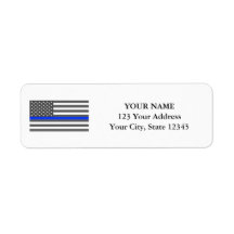 Thin Blue Line American flag law enforcement