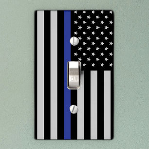 Thin Blue Line - American Flag Light Switch Cover