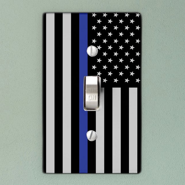 Thin Blue Line - American Flag Light Switch Cover (Creator Uploaded)