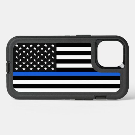 Thin Blue Line American Flag Iphone 13 Case