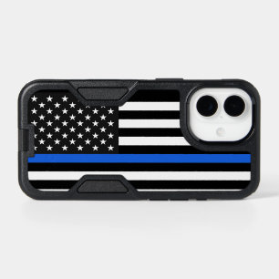 Thin Blue Line American Flag iPhone 17 Case