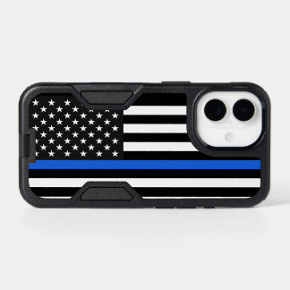 Thin Blue Line American Flag iPhone 17 Case