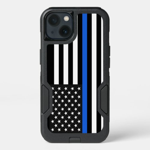 Thin Blue Line American Flag iPhone 13 Case
