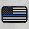 Thin Blue Line American Flag Patch