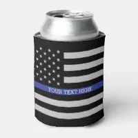 Grunge USA Flag Police Thin Blue Line Motorcycle Flag