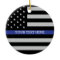 Thin Blue Line - American Flag Personalized Custom