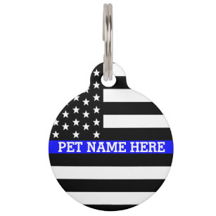 CUSTOM PERSONALIZED LICENSE PLATE BLUE LINE SUPPORT K9 POLICE AUTO TAG