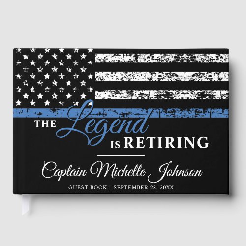 Thin Blue Line American Flag Police Retirement
