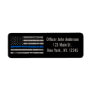Thin Blue Line - American Flag USA Blue - Police Label