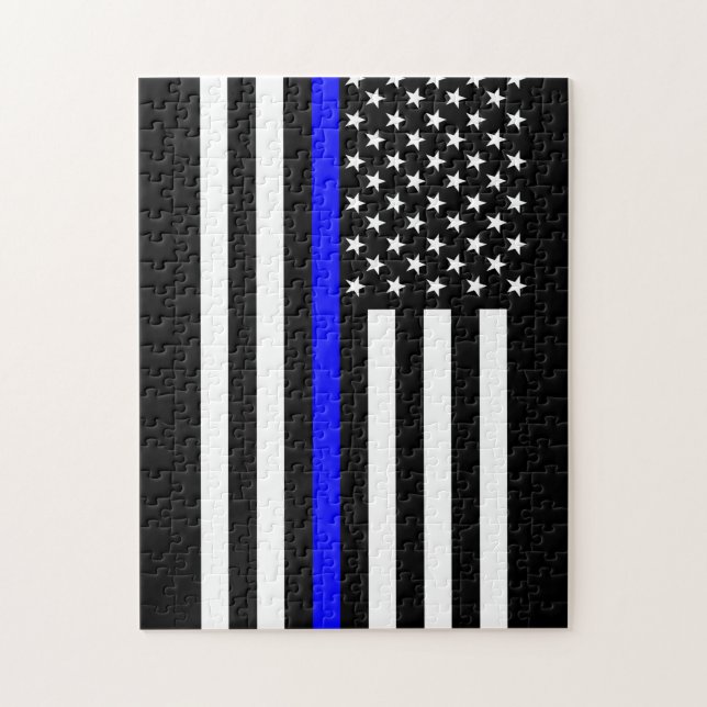 Thin Blue Line American Style Jigsaw Puzzle (Vertical)