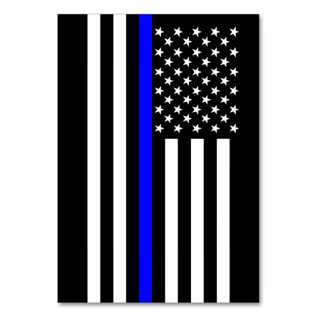 Thin Blue Line American Style Table Number (Front)