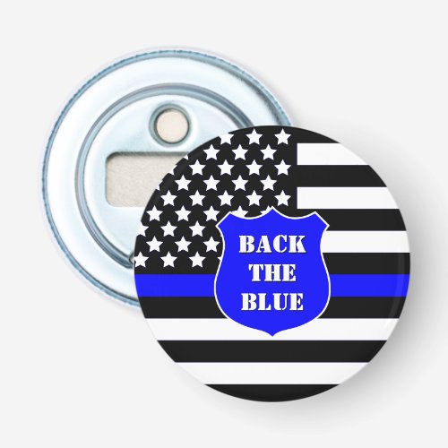 [Thin Blue Line] Back the Blue Police Magnetic Bottle Opener