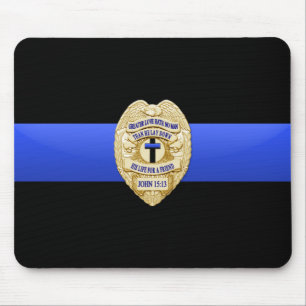 Thin Blue Line - Badge Mouse Pad