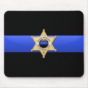 Thin Blue Line - Badge Mouse Pad