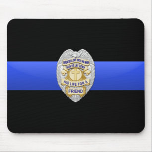Thin Blue Line - Badge Mouse Pad