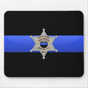 Thin Blue Line - Badge Mouse Pad