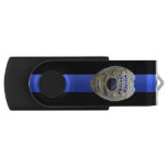 Thin Blue Line Badge Usb Flash Drive at Zazzle