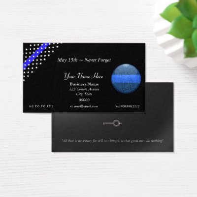 law enforcement business cards
