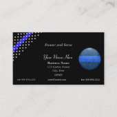 Thin Blue Line Beautiful St. Michael Police Business Card (Front)