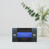 Thin Blue Line - Belt Keepers and Bullet Business Card (Standing Front)