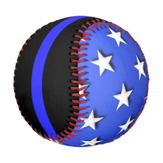 Thin Blue Line Big Stars and Stripes Baseball