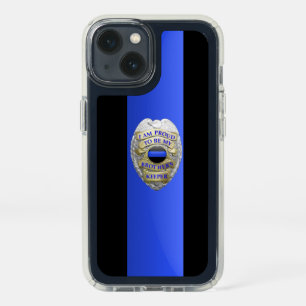 Thin Blue Line Brothers Keeper Badge Speck iPhone  13 Case