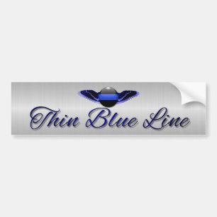 Thin Blue Line Bumper Sticker
