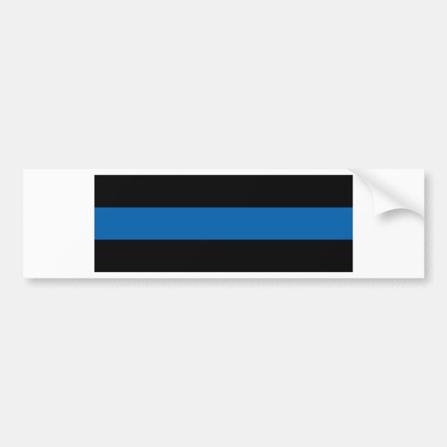 Thin Blue Line Bumper Sticker (Front)