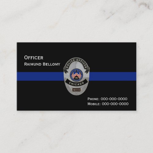 Thin Blue Line Business Card