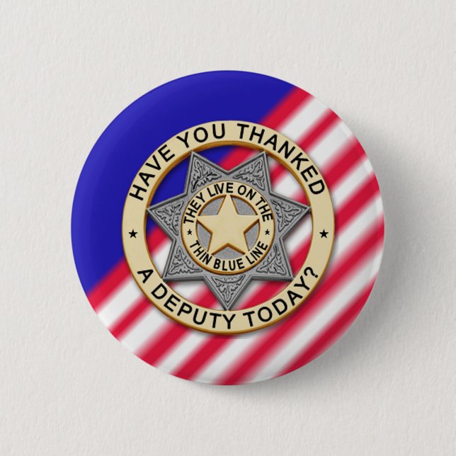 Thin Blue Line Button (Front)