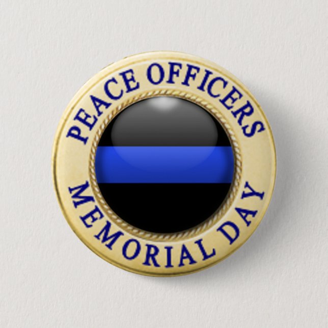 Thin Blue Line Button (Front)