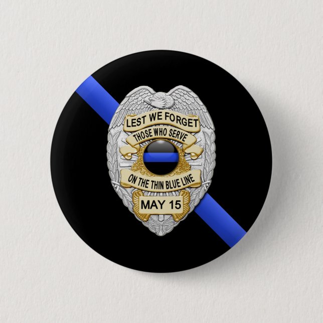 Thin Blue Line Button (Front)