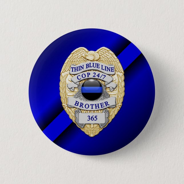 Thin Blue Line Button (Front)